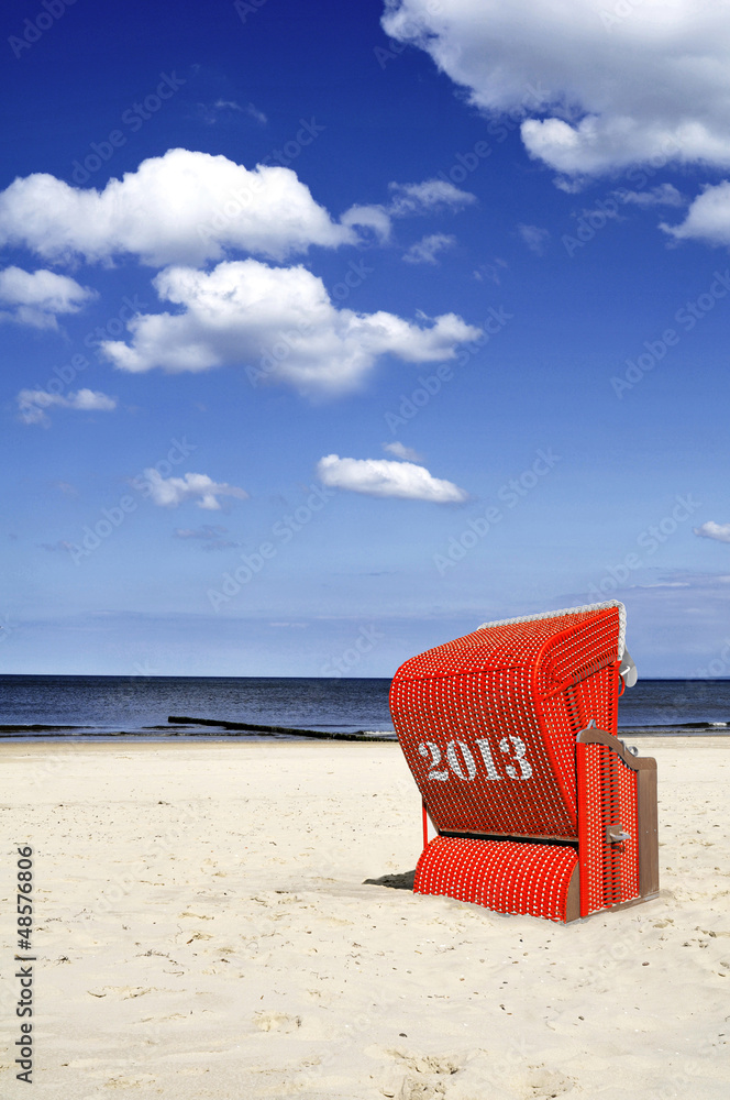 Strandkorb Sommer Saison 2013 Hochformat Strandkorb Sommer Saison 2013 Hochformat
