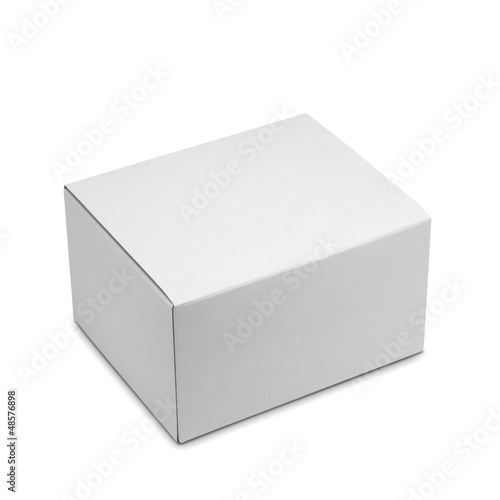 White box isolated with clipping path