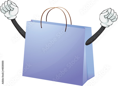 A blue bag