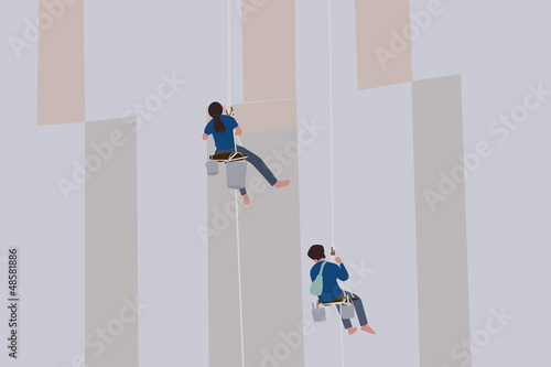Vector of painters