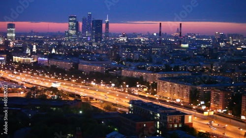 Wallpaper Mural Panorama of district of Moscow Torontodigital.ca
