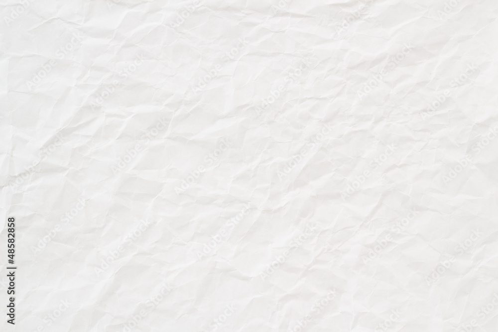 Naklejka premium white crumpled paper texture or background