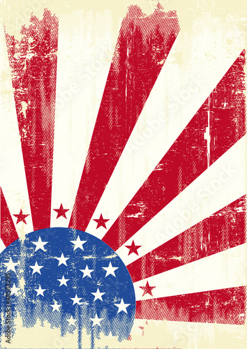 American scratched Flag