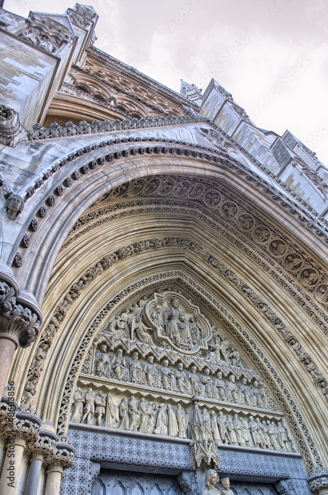 Westminster Abbey Facade exterior view - London