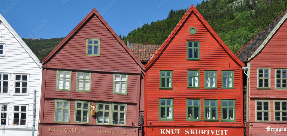 Historische Altstadt von Bergen, Bryggen, Norwegen