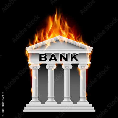 Bank building symbol