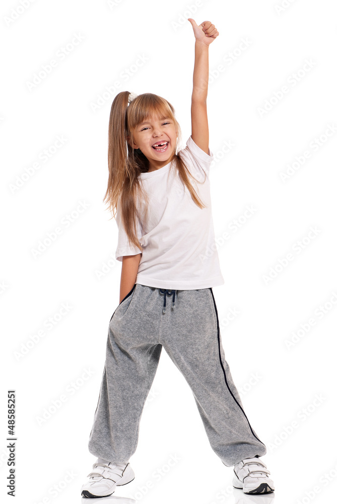 Little girl dancing Little girl dancing