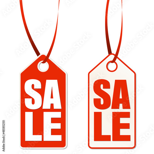 Anhänger mit Aufschrift SALE