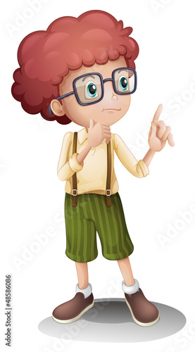 A thinking boy