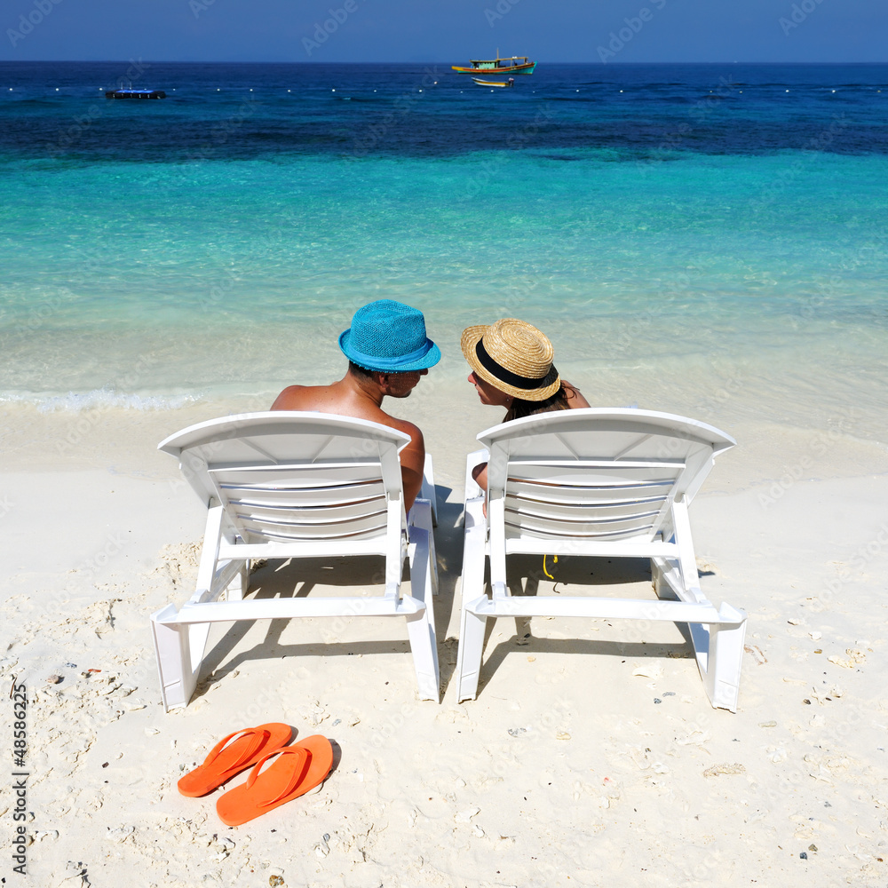 Couple on a beach Couple on a beach