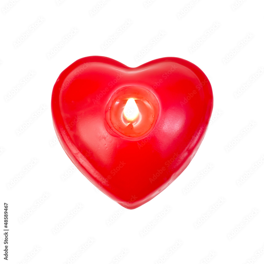 Hearts one in the form of candles Hearts one in the form of candles