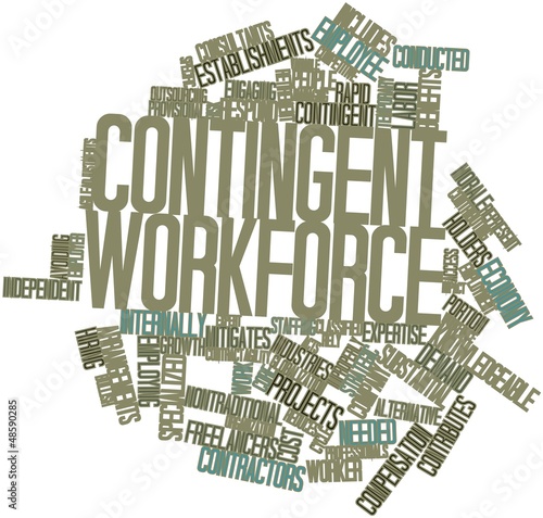 Word cloud for Contingent workforce photo