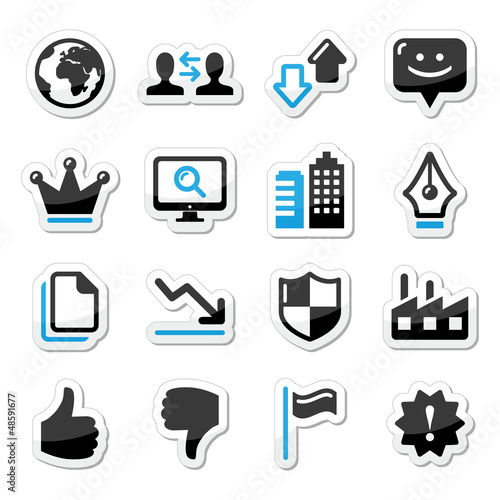 Web internet icons set - vector