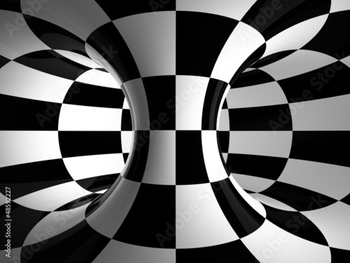 .Black-and-white abstraction