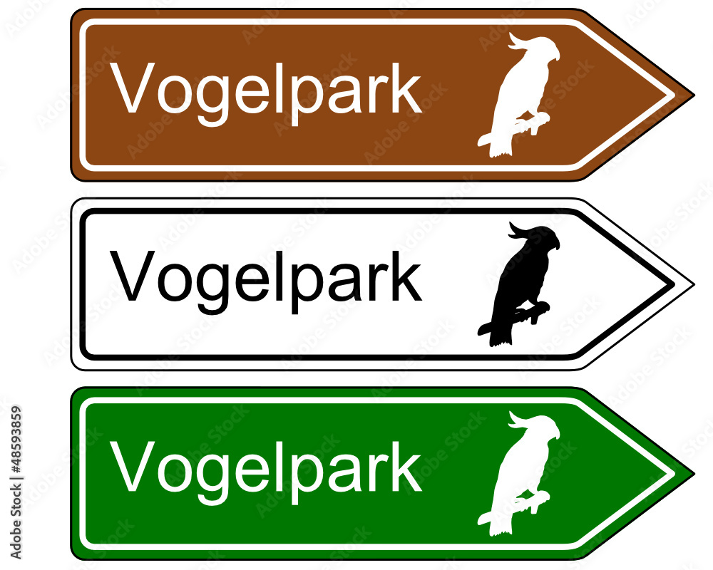 Wegweiser Vogelpark Wegweiser Vogelpark