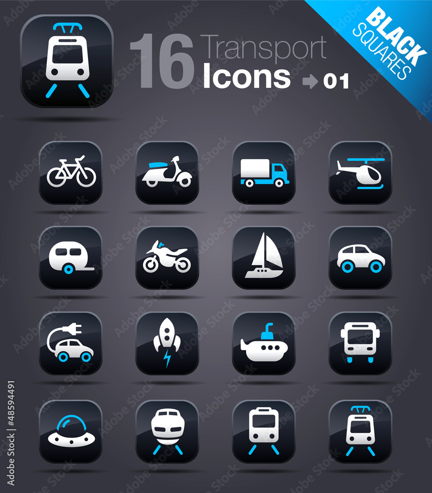 Black Squares - Transports - Vehicules Black Squares - Transports - Vehicules
