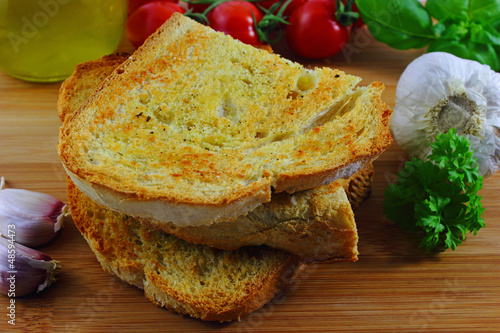 Bread with garlic - Knoblauchbrot