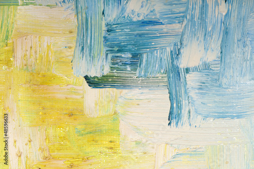 Detail of oil painting.