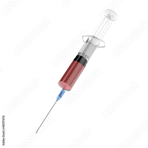 Принти на полотні Medical syringe