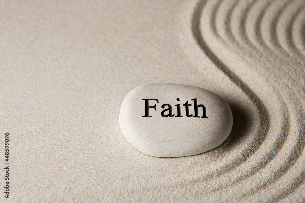 Obraz premium Faith stone