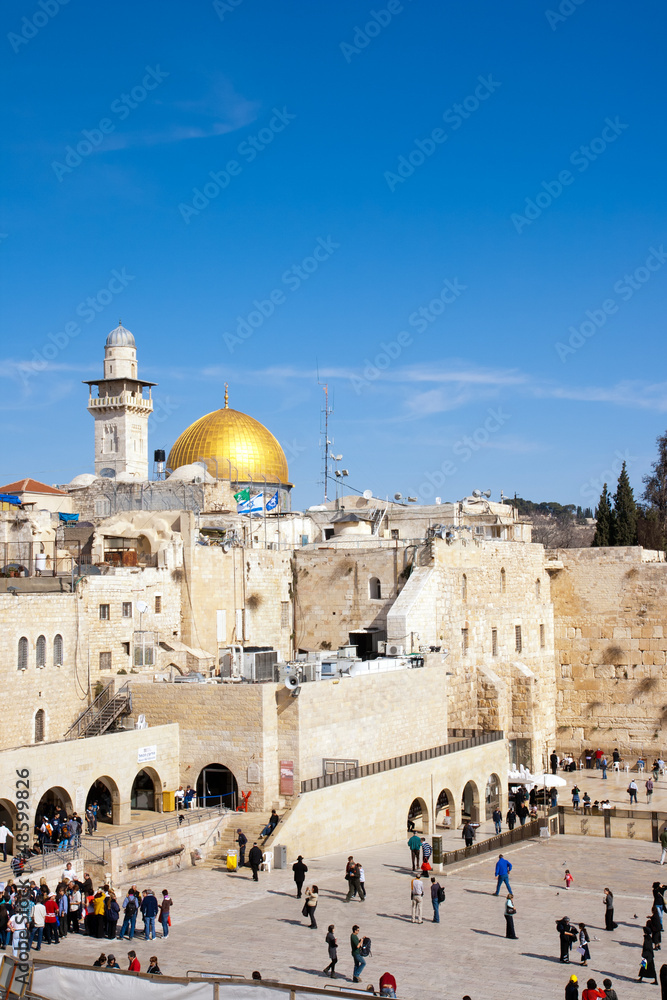 Jerusalem - Wailing Wall - obrazy, fototapety, plakaty 