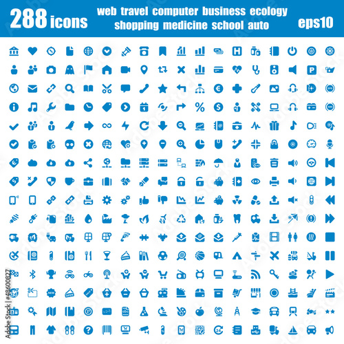 icons basic blue
