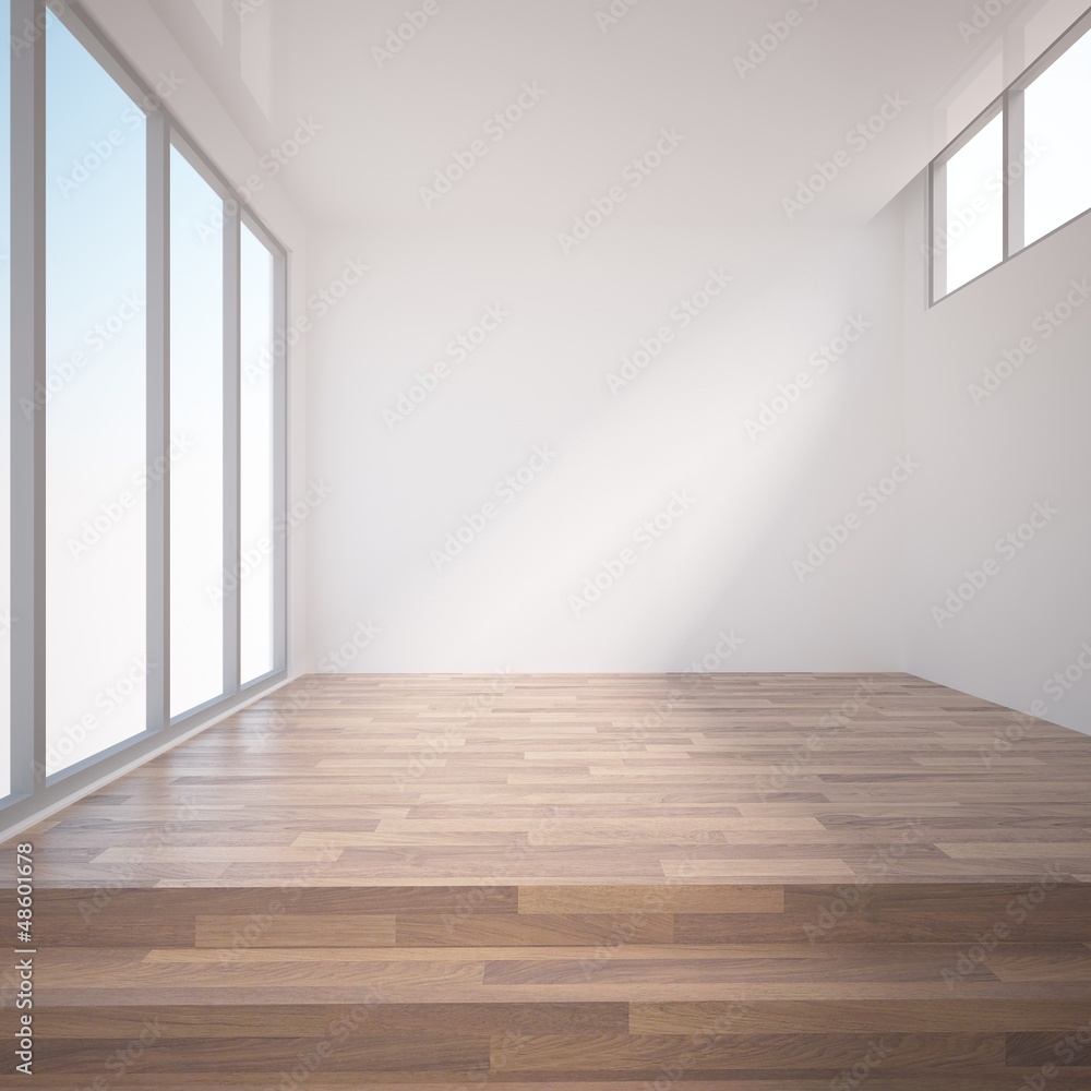 Obraz premium empty interior with stairs