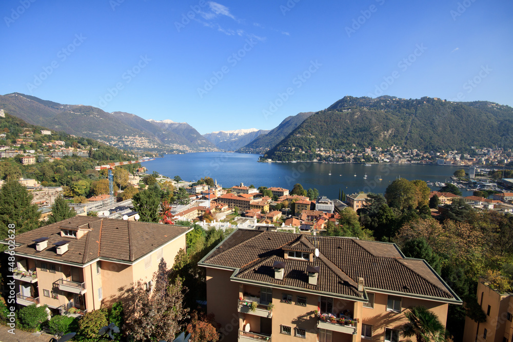 panorama sulla città di Como