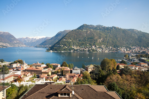 panorama sulla città di Como photo