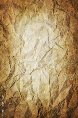 Old crumpled paper texture or bhackground