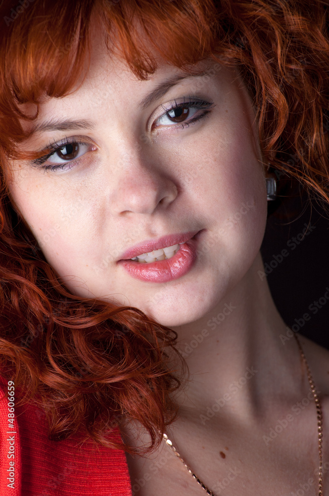 attractive redhead woman