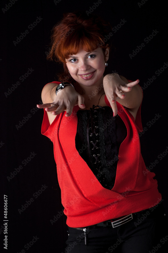 Fototapeta premium portrait of beautiful redhead