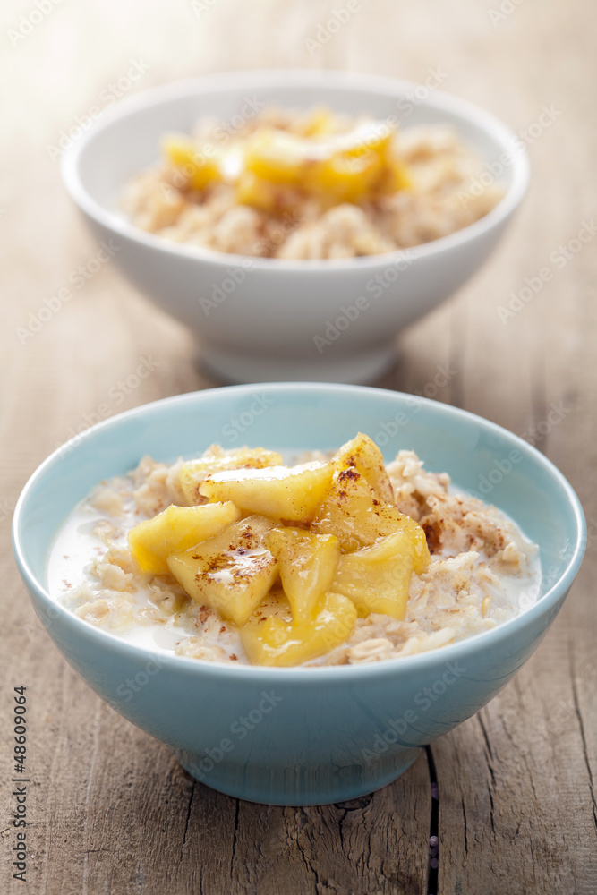 cereal with caramelized apple cereal with caramelized apple