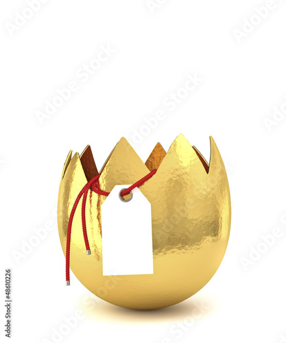 Wallpaper Mural uovo aperto con biglietto Torontodigital.ca