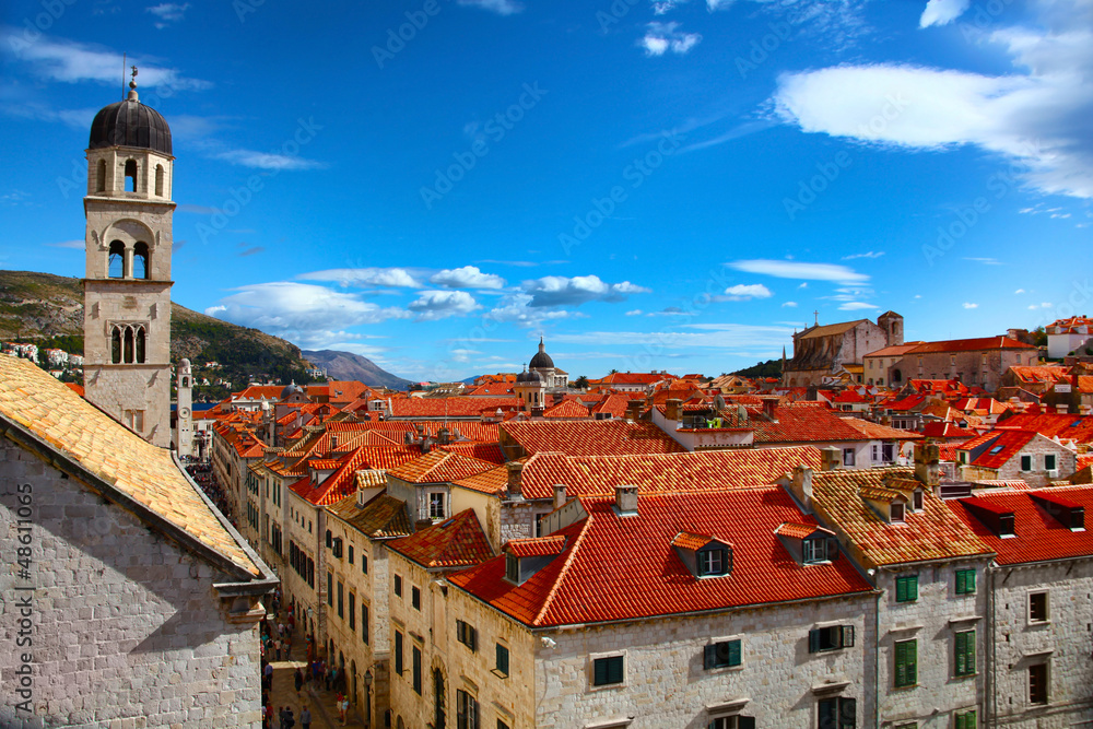 Beautiful panorama of Dubrovnik, Croatia