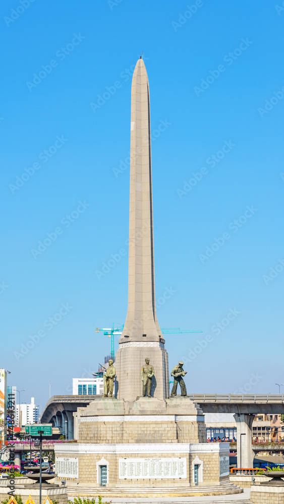 The Victory Monument in Bangkok, Thailand.
