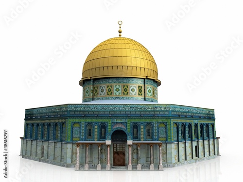 a mosque on a white background