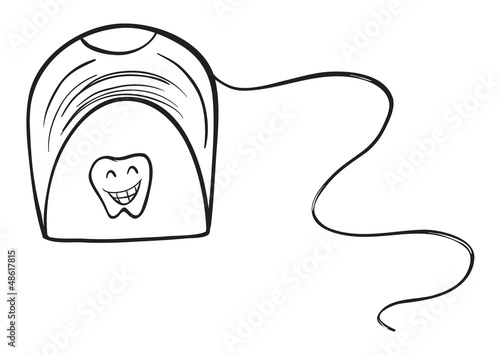 A white tissue holder