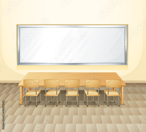 An empty meeting room