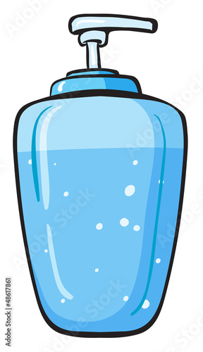 A liquid soap container