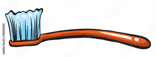 An orange brush