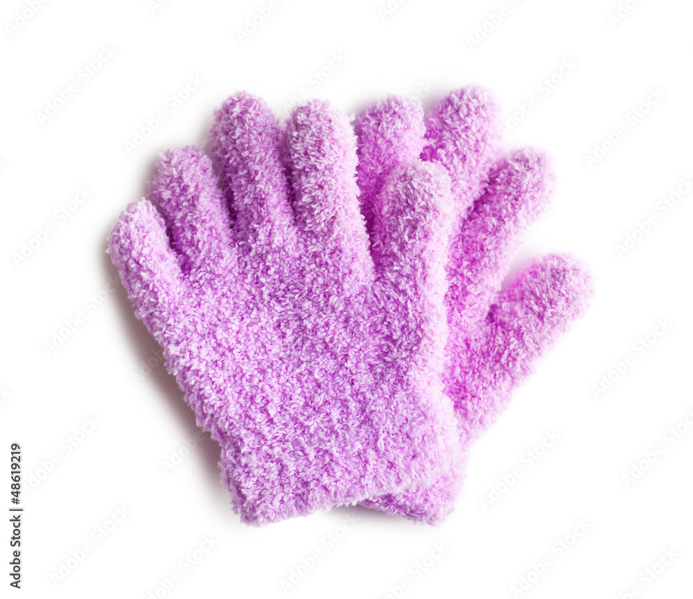 pink knitted gloves pink knitted gloves
