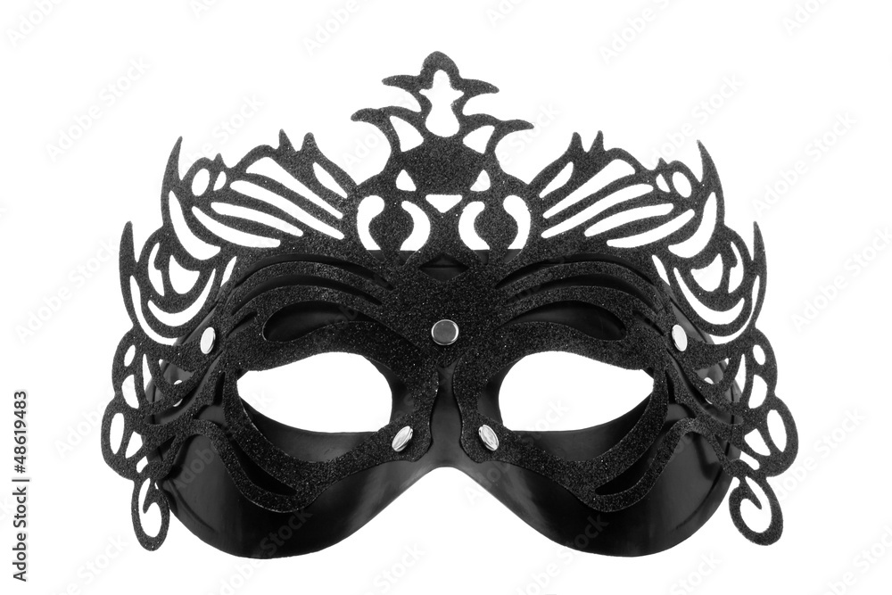 Black carnival mask - obrazy, fototapety, plakaty 