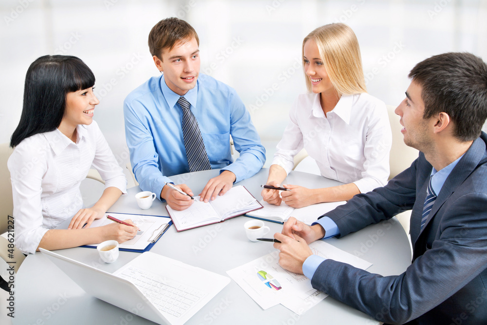 Group of happy business people Group of happy business people