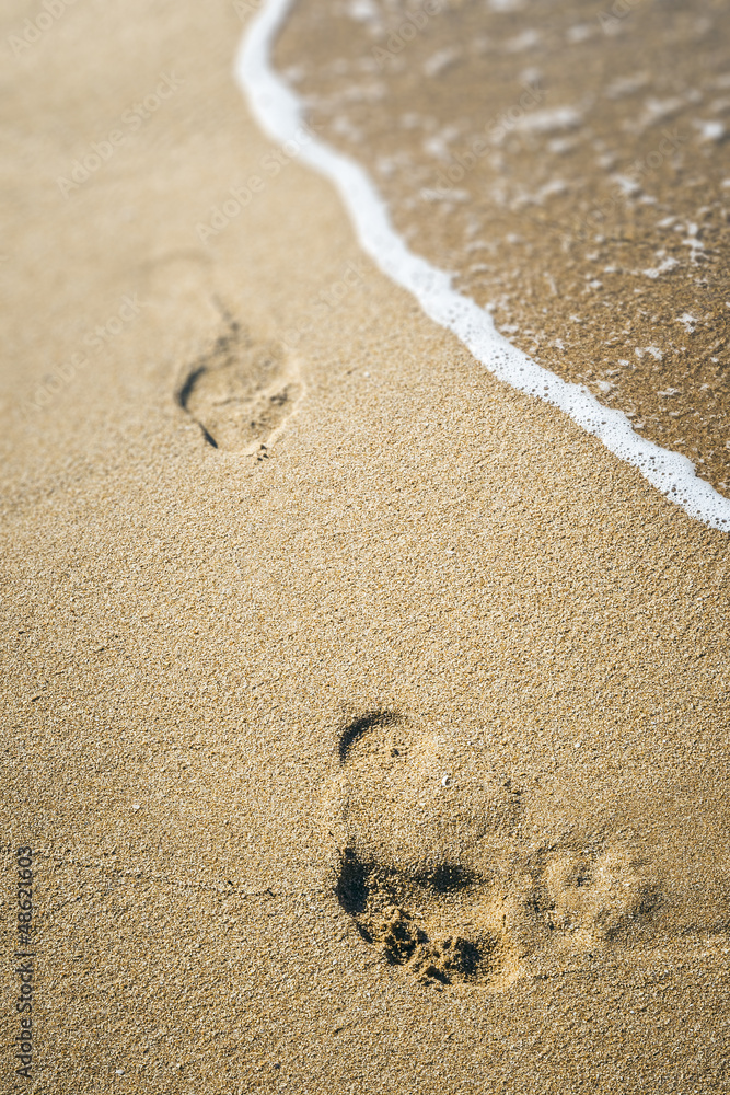 footprint in the sand