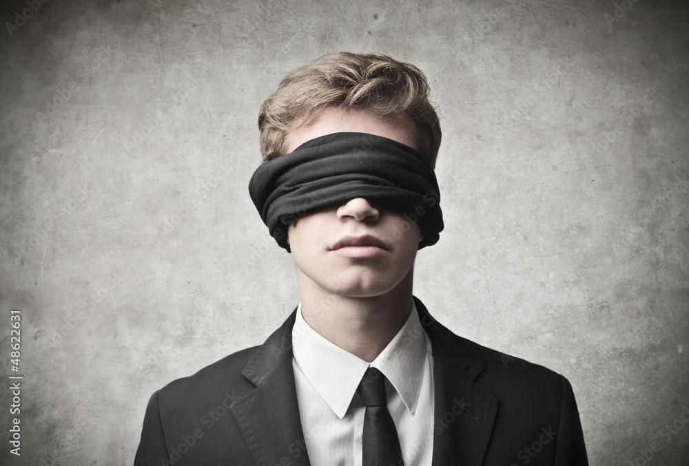 Blindfolded man Stock Photos - Page 1 : Masterfile