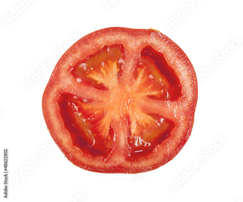 Wallpaper Mural Slice of tomato on white Torontodigital.ca