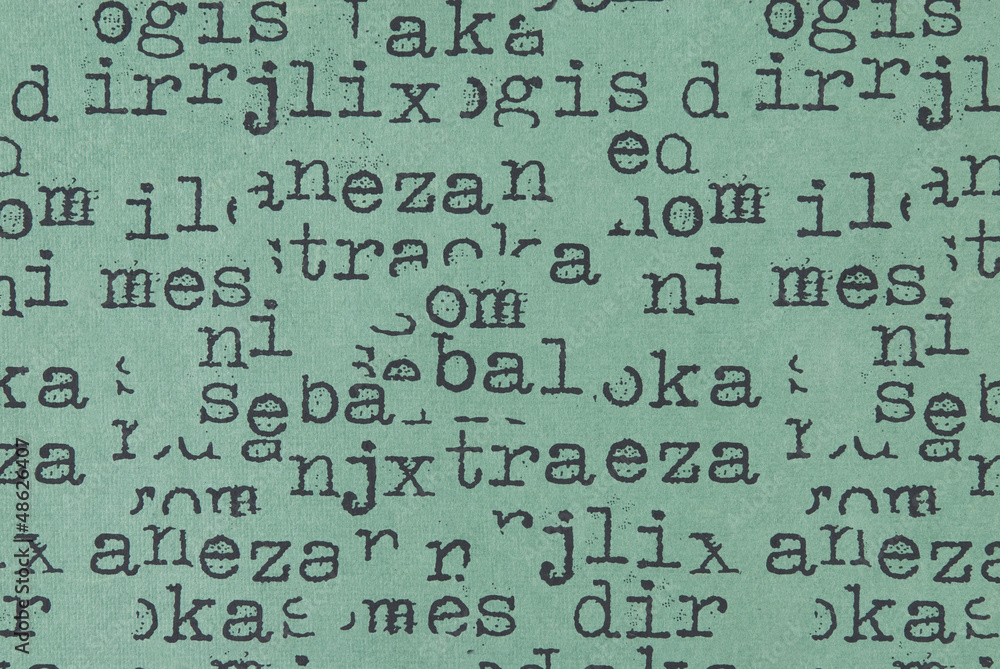 Close-up of text on a paper