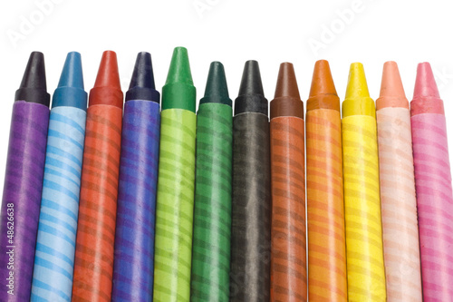 Close-up of colorful crayons