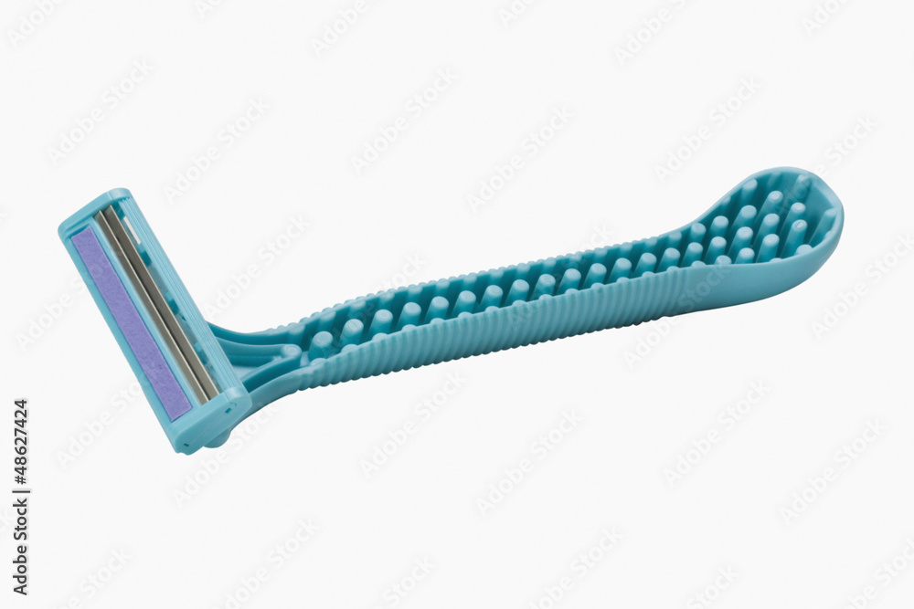 Close-up of a twin blade razor Close-up of a twin blade razor